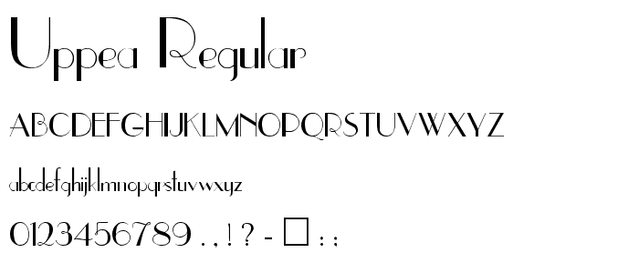UppEa Regular font